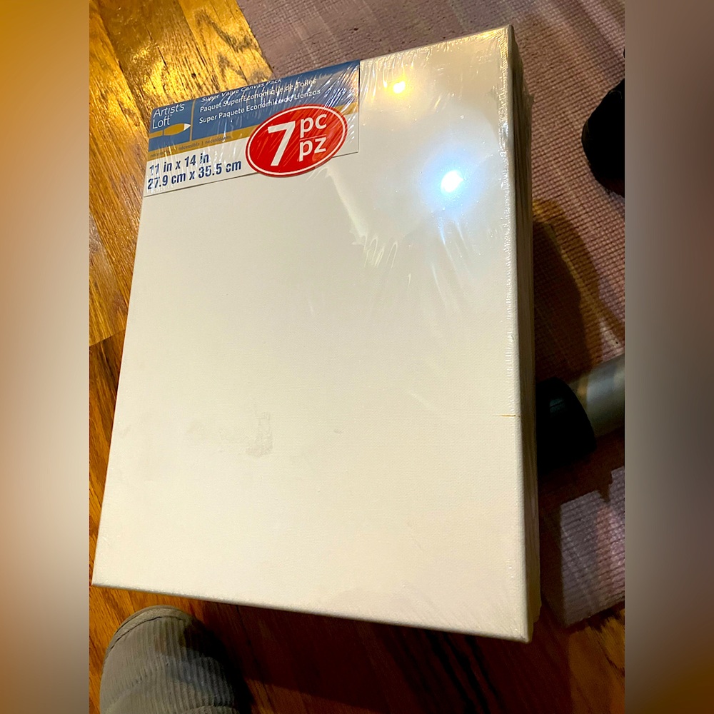 7-Piece White Canvas Set - new